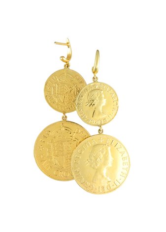 Pendientes en plata Moneda Grande y Moneda Chica