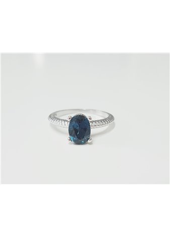 Anillo en Plata Narubi Topacio Blue London Silver
