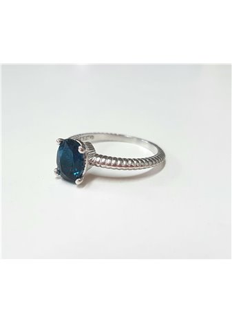 Anillo en Plata Narubi Topacio Blue London Silver