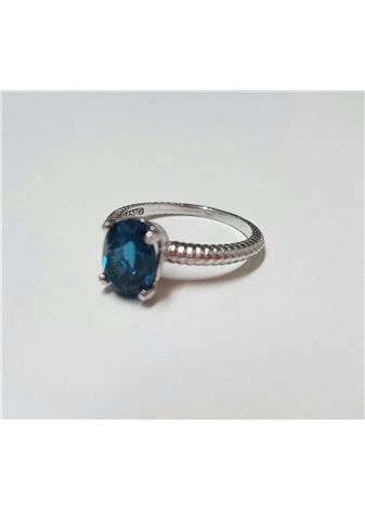 Anillo en Plata Narubi Topacio Blue London Silver