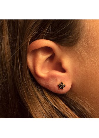 Pendientes en plata Flo