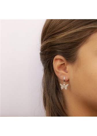 Pendientes Lfly Silver