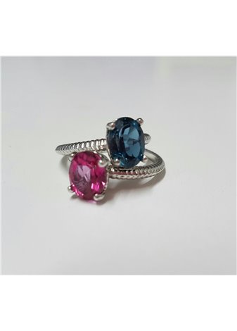Anillo en Plata Narubi Topacio Rosa Silver
