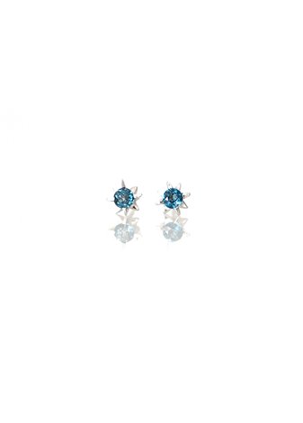 Pendientes Picos Blue Silver