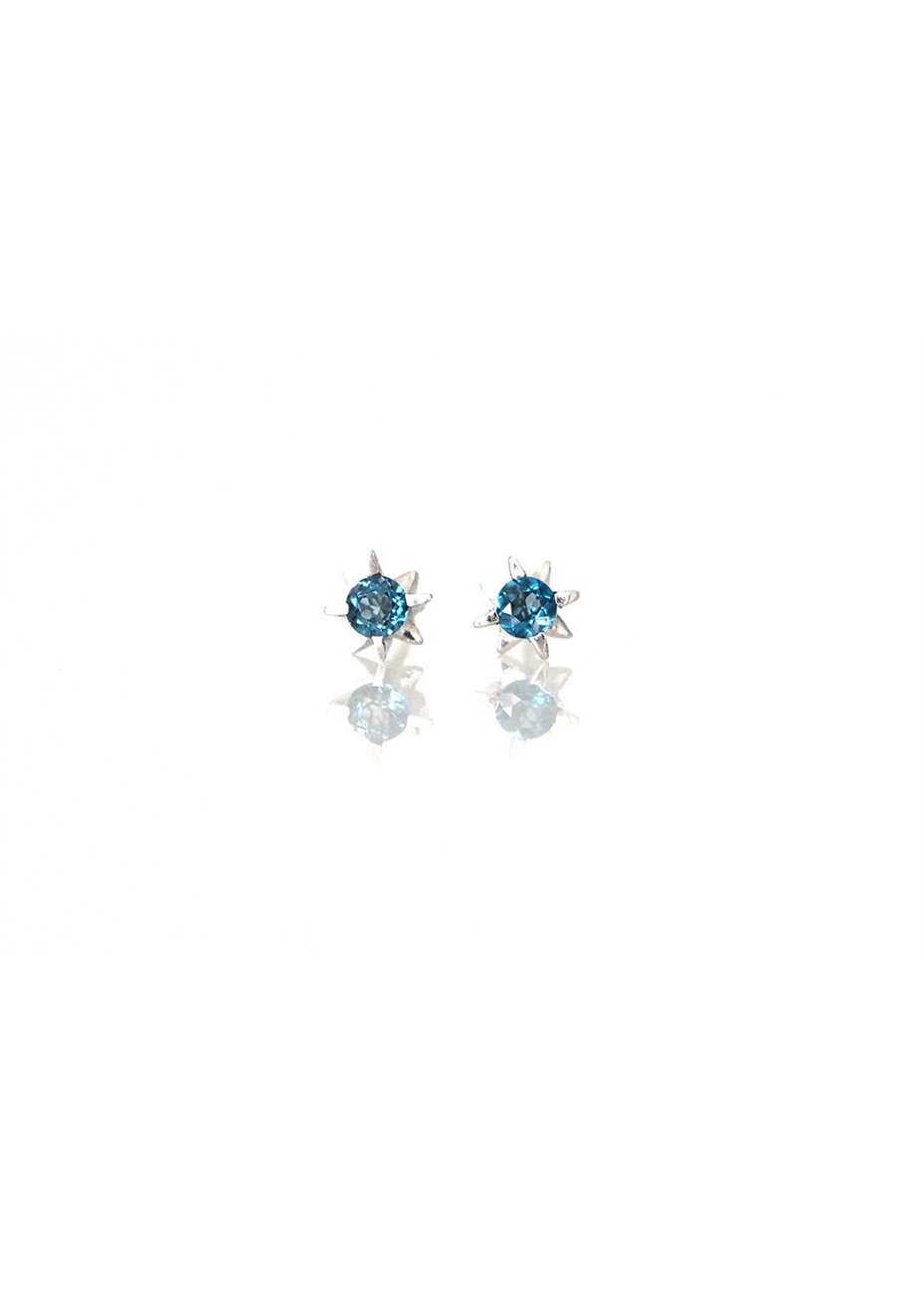 Pendientes Picos Blue Silver