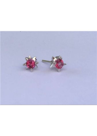 Pendientes Picos Rosa Silver