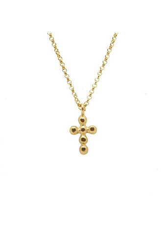 Colgante Cruz y Cadena Gold