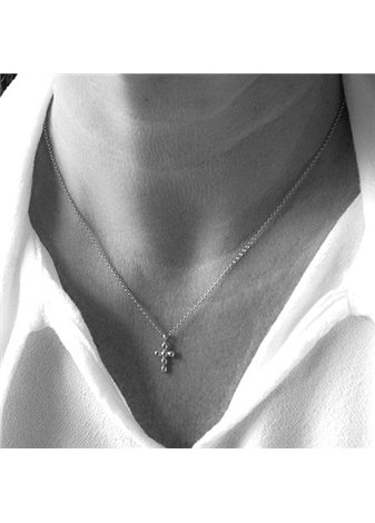 Colgante Cruz y Cadena Silver