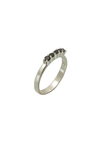 Anillo Cinq Black Silver