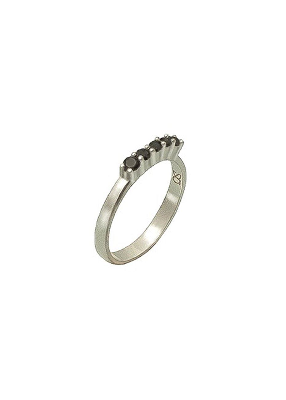 Anillo Cinq Black Silver Anillo Cinq Black Silver