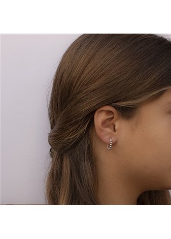 Pendientes Minibolas Silver