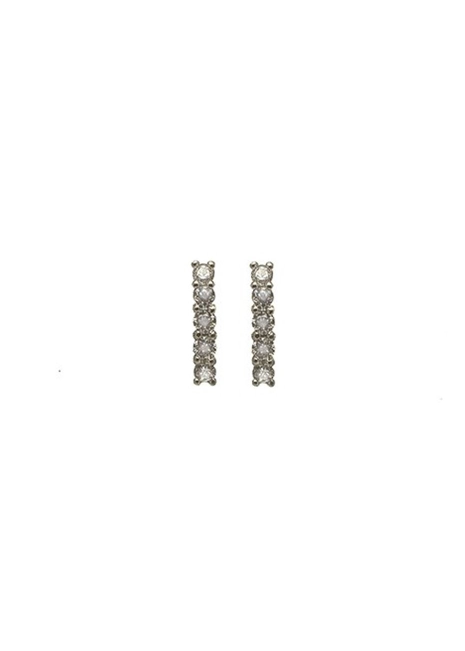 Pendientes Cinq White Silver