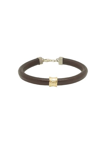 Pulsera Cuero y Plata Kuru