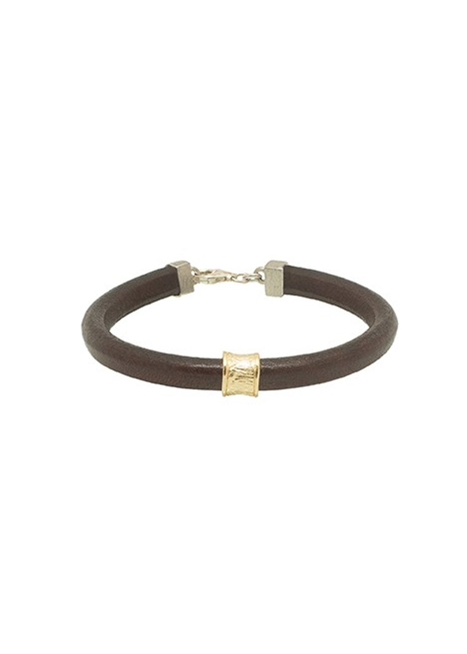 Pulsera Cuero y Plata Kuru Pulsera Cuero y Plata Kuru